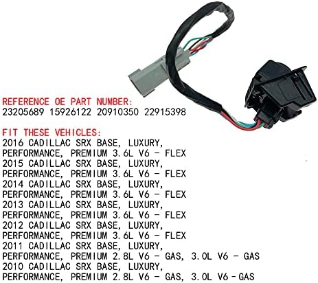 Câmera de visão traseira de assistência de backup para Cadillac GM SRX 2010- Substitua 23205689 15926122 20910350 22915398