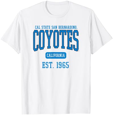 Cal State San Bernardino Csusb Coiotes Est. Data de camiseta