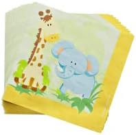 Pacotes de suprimentos para festas Safari - Decorações de chá de bebê Safari para menino, material de festa de animais