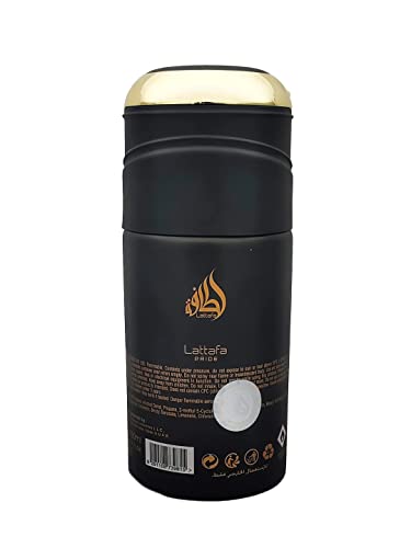 Deodorante genérico de Lattafa Pride for Men & Women - 250 ml | Spray corporal perfumado | Perfume de fragrâncias refrescantes duradouras | Misturado com fragrâncias Oud & Musk