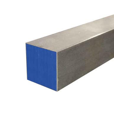 0,625 x 0,625 x 18 , 304 barra quadrada de aço inoxidável, acabamento frio