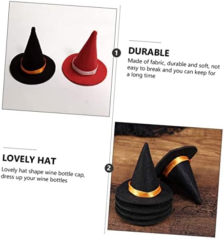 YARNOW 4PCS Topper para adereços decorativos artesanato de bruxas Favor Favor Feel Halloween Tabel Decorations Hats Mini decoração