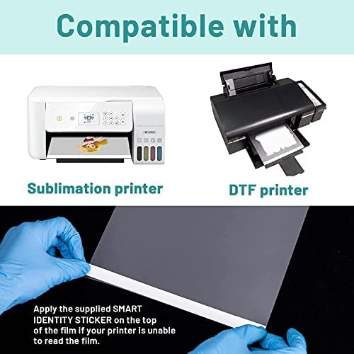 KAYU All-in-1 DTF Kit de partida e kit de filme em pó 500G DTF com adesivos de reconhecimento de sensores para impressoras DTF e sublimação