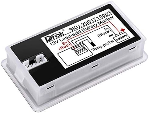 Drok DC Battery Multímetro 10-100V, 0-90V Discarga de carga, pacote de 6,5-100V