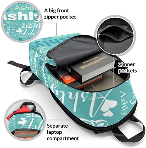 Neniftic Custom Backpacks com nome, Livro personalizado para estudante Mochila personalizada para meninos Backpack