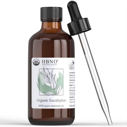 Óleo essencial de eucalipto orgânico hbno 4 oz - óleo orgânico puro de moringa para cabelos 4 oz - óleo de marula orgânica 4oz - de óleo natural e puro