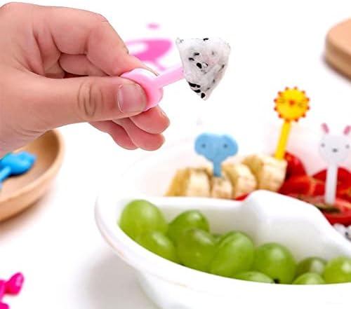 1PCS Animal Farm Dinosaur Fruit Fruit Mini Cartoon Crianças Diário Decoração Bento Party Snack Cake Sobremesa Pick Q6T9 almoços