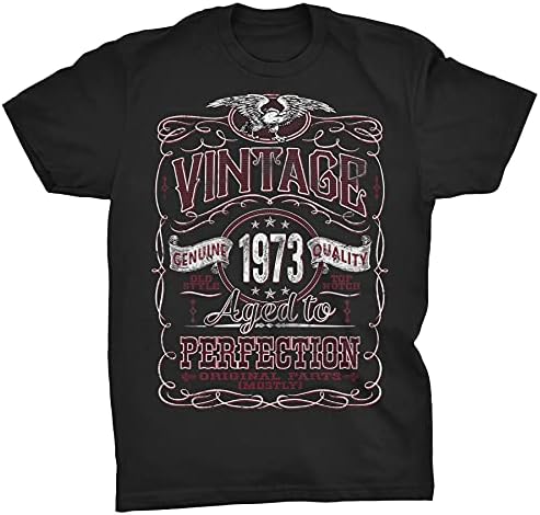 T -shirt de presente de aniversário de 50 anos - vintage 1973 com perfeição - 50º presente de aniversário