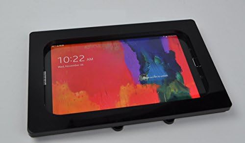 Tabcare compatível com Samsung Galaxy Tab Pro 8.4 Black Vesa Mount Acrílico Gabinete de Segurança para POS, Quiosque, Display da