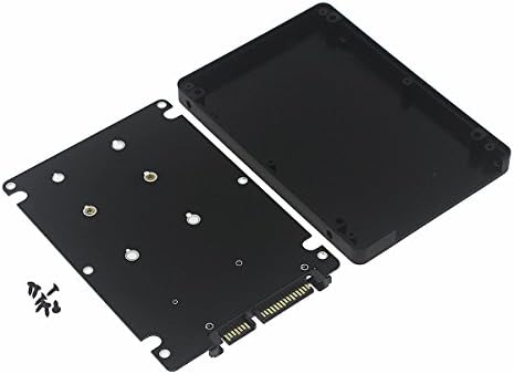 Optimal Shop Mini PCI-E MSATA SSD a 2,5 Cartão adaptador SATA com case-preto