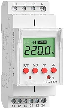 GRV8-SN/SP Over tensão em dispositivo de protetor de tensão com LCD Digital Display Tortage Relé 8A 70V-650V 1pcs