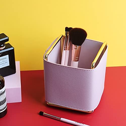 ANNCUS Simples Creative Leather Pen Plating Placting Iron Whreght Desktop Makeup Brush Storage Living Sala de estar Remoto Controle Distante - prateleira - prateleira -