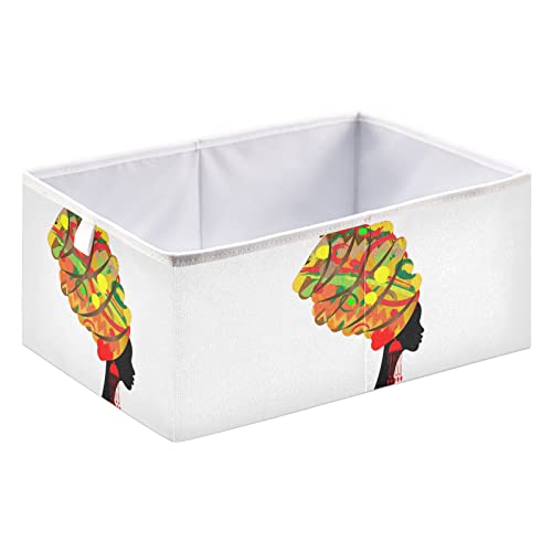 Cubos de armazenamento dobráveis ​​de cubos dobráveis ​​de cubos de cubos de cubos de cubo africano belos cubos de brinquedos