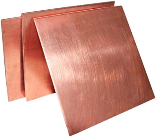 Zhengyyuu Brass Placa de cobre Felas de cobre 99,9% Cu Placa de papel alumínio lençóis de cobre viáveis ​​para a placa de folha de
