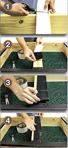 Deckwise WiseWrap Joisttape 3 x 75 'Auto-adesivo Planking Fita Planking para madeira, madeira térmica, PVC, pressão