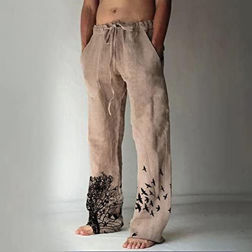 Quarto Miashui com moda masculina Casual Pocket Pocket Lace Up Calça Grande Pants Gift Boy