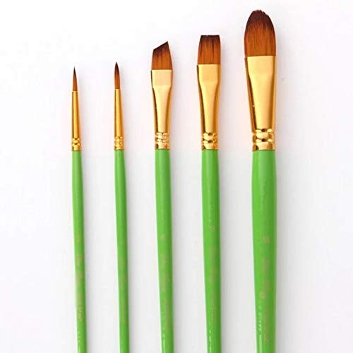 Sdgh 5pcs/lot watercolor pintbrush conjunto de madeira alça de madeira pincel pincel caneta profissional pintura de