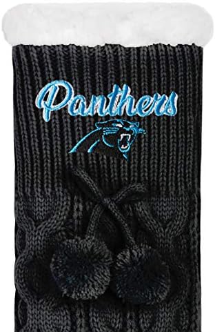 FOCO NFL Feminino Logo a cabo Knit Footy Socks