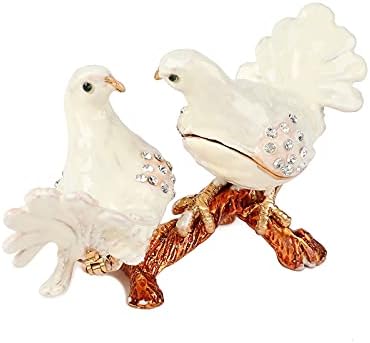 Fassino Caixa de bugigangas de jóias de pombos