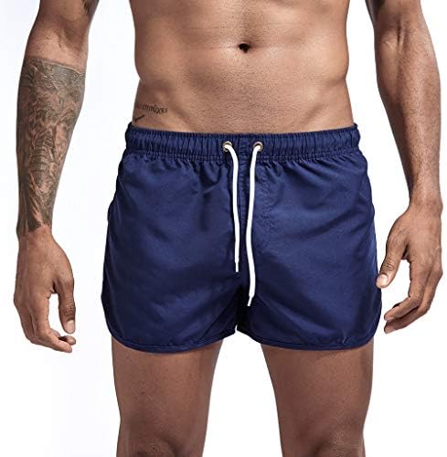 Men touch shorts confortável sólido sólido rápido esportes esportes de tração de verão de verão shorts de natação de praia