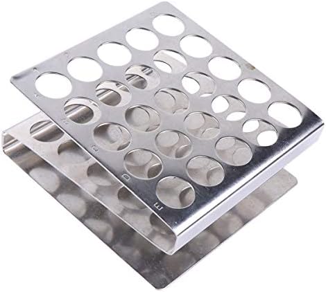 Metal 25 Vons Test Tube Tube Rack Solder Z Stand Stand Stand School Supplies Acessórios para Escola - Laboratório Escolar