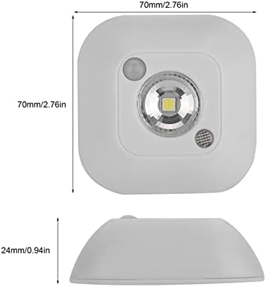 Luz do gabinete LED Weojeviy, luz noturna de sensor de movimento ajustável para gabinete, iluminação do quarto