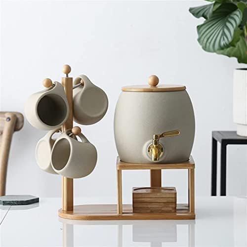Teapot Cool Kettle Conjunto Hospitalidade de cerâmica resistente à alta temperatura doméstica com chaleira fria de torneira completa