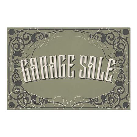 CGSignLab | Janela Garage Sale -Victorian Gothic se apega | 30 x20