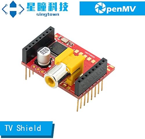 OpenMV TV Shield, Singtown, NTSC Video Transmit AV Monitor, Aplique ao OpenMV CAM H7 Plus, OpenMV CAM H7, OpenMV CAM M7, OpenMV CAM