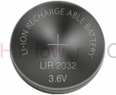 Hillflower 20 peças Lir2032 2032 CR2032 LM2032 BR2032 Recarregável a granel de 3,6V de duração de longa duração Bateria de