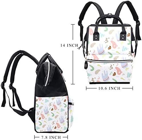 Abstract Pattern Backpack Backpack Baby Nappy trocando sacolas multi -função Bolsa de viagem de grande capacidade