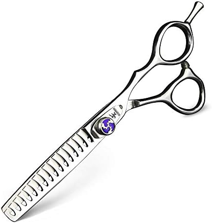 Tesoura de barbeiro profissional de 6 polegadas de cabelo desbotado 10% a 40% de tesoura de cabeleireiro cortando ferramenta de corte de cabelo salão para homens mulheres