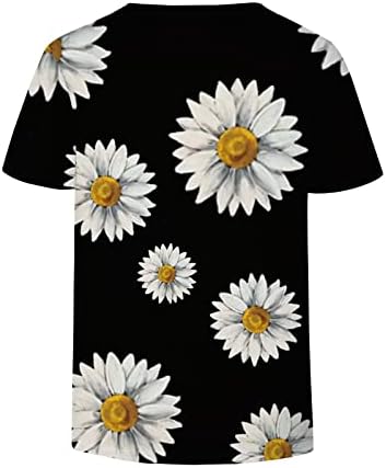 Camisa de canto superior de verão para mulheres roupas y2k manga curta algodão vneck brunch tshirt