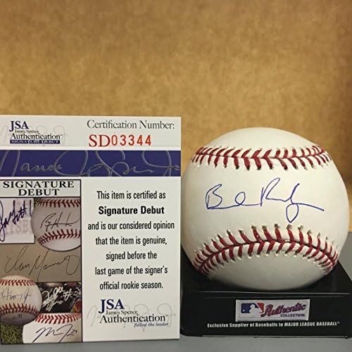 Brendan Rodgers Colorado Rockies Signature Surve M.L. Baseball assinado JSA SD03344