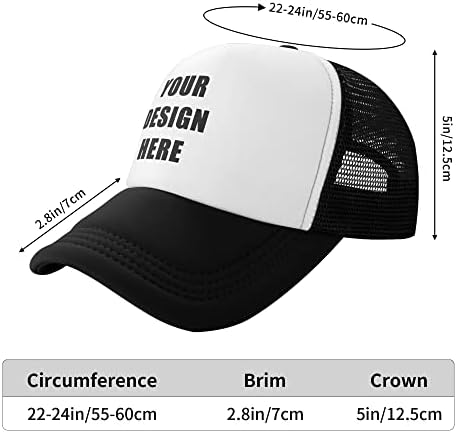 Chapéus personalizados para homens projetam seu próprio com texto foto