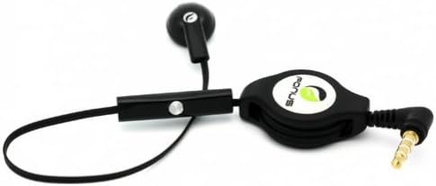 Fonus Black Repravável de 3,5 mm Mono Handset fone de ouvido de fone de ouvido único com microfone para T-Mobile Samsung