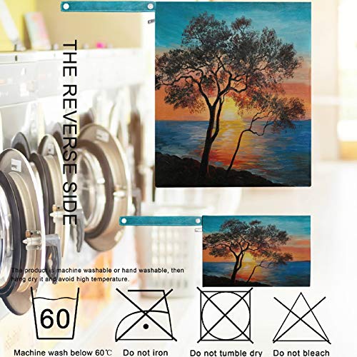 VISESUNNY PINTURA DE PINTURA ALENTE LAGO LAKE SACO 2PCS SACO MOLHO COM BONSAS DE ZIPPED LAVOLÍVEL REAÇÃO REALMENTE PARA VIA