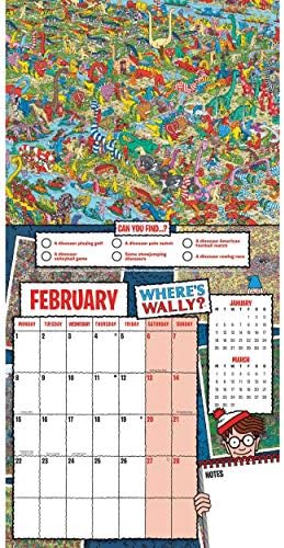 Onde está o calendário da parede quadrado de Wally 2021
