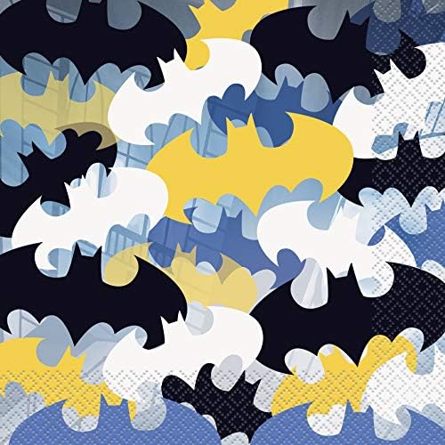 Batman Birthday Party Supplies Bundle Pack Placas e guardanapos para 16 convidados