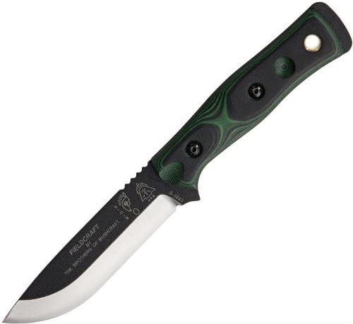 Tops Knives B.O.B. Irmãos de faca Bushcraft com alça verde