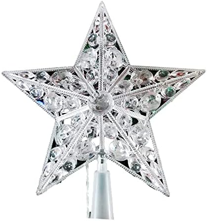 LIXFDJ 8 polegadas Tree de estrela de Natal de Natal, decoração de estrela da árvore brilhante, para decoração de casa de Natal/27