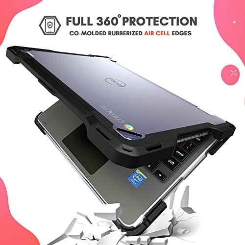 Caso UZBL para Dell Chromebook 3110 e Dell Chromebook 3100 2-em-1/Clamshell | Proteção Casca dura de casca dura Tampa de caixa clara | Proteção à prova de estudante