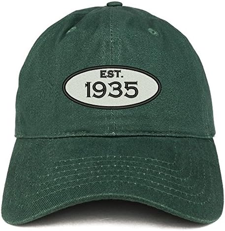 Loja de roupas da moda estabelecida em 1935 Bordado 88º Birthday Birthday Crown Crown Cot Cap