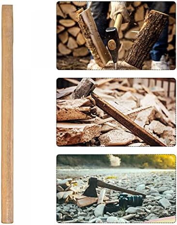 Uxcell 28 polegadas Hammer Longa alça de madeira Manunha de madeira para madeira para maredelo Oval Oval Oak Wood
