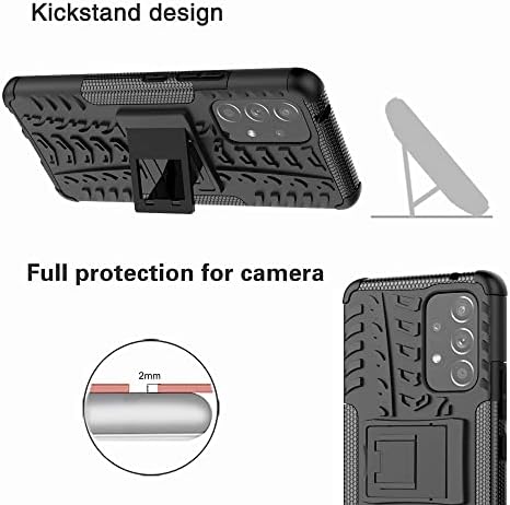 Caso Yiakeng Samsung A53 5G, caixa Galaxy A53 5G com protetor de tela HD, protetor de silicone à prova de choque com capa de