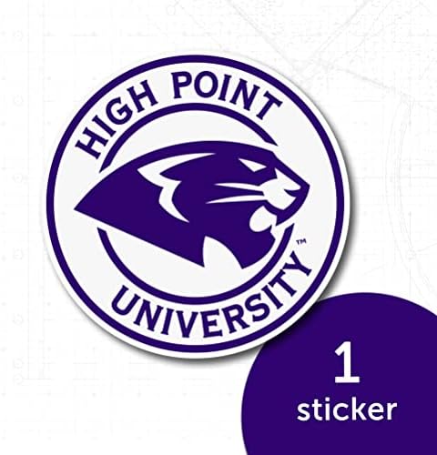 High Point University HPU Panteras de design Adesivo de design de vinil laptop scrapbook de garrafa de garrafa de água