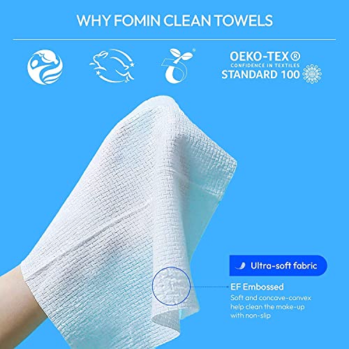 Toalhas de rosto descartáveis ​​eco-limpos e ecológicas-50 contagem- de toalha de face ultra-macia para lavar