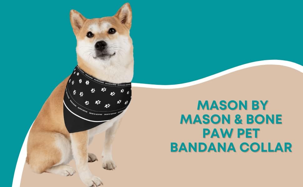 Mason de Mason & Bone Paw Pet Bandana Collar