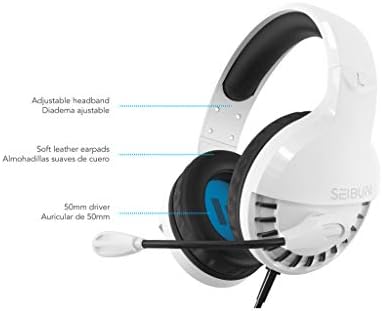 Fones de ouvido para jogos compatíveis com PS4, Xbox, Switch, PC e Mac | Jogos de fone de ouvido - fones de ouvido ergonômicos