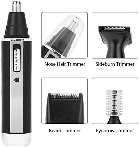 Aparador de barba, aparador de precisão de sobrancelha, aparador para homens 4-em-1 portátil barbear elétrico barba